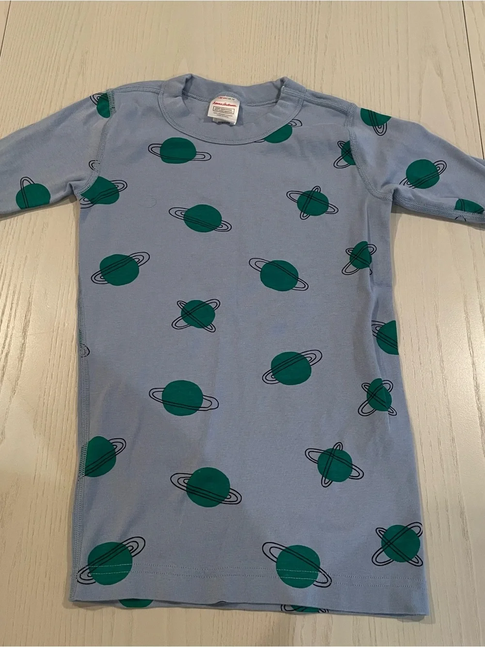 Hanna Andersson HannaJams Short John Pajama Set (Planets on Blue) - Size 10 140